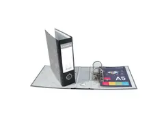 Ordner gemarmerd A5 vertic.70mm grijs