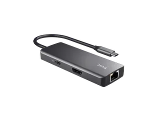 Adapter Trust Dalyx 6-in-1 USB-C multipoort grijs - 4