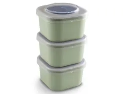 #*Lunch set Groen Sigma home food set 3 stuks9,3 x 9,3 x 16,7 cm