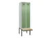 locker met bank,voor scheiding van kleding,HxBxD 2120x600x815mm,2vak