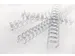 Draadrug GBC 8mm 34-rings A4 zilver 100stuks