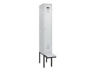 locker met bank,HxBxD 2120x300x815mm,1vak,vak B 300mm,cilinderslot - 2