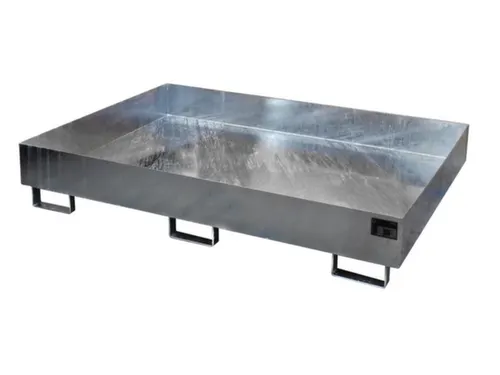 stellingopvangbak,opvangvol. 240l,HxBxD 250x1750x1300mm,staal verzinkt