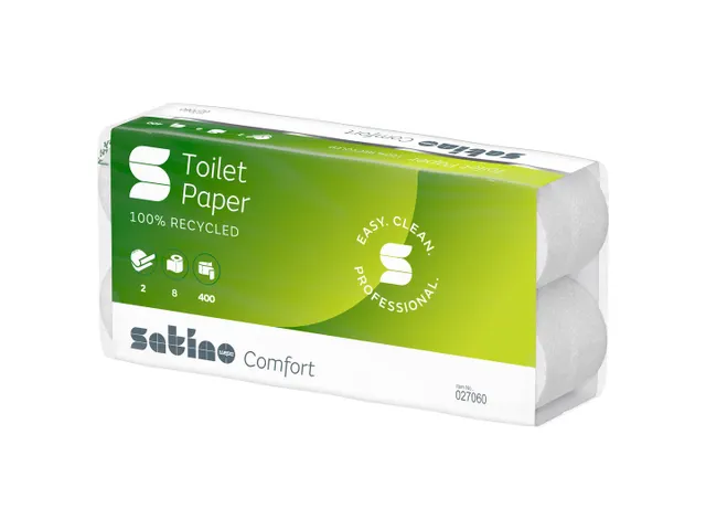 Toiletpapier Satino Comfort MT1 2-laags 400vel wit 027060