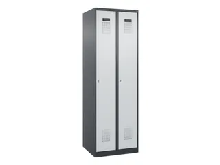 locker,HxBxD 1850x600x500mm,2vak,vak B 300mm,cil.-slot,staand op vloer - 3