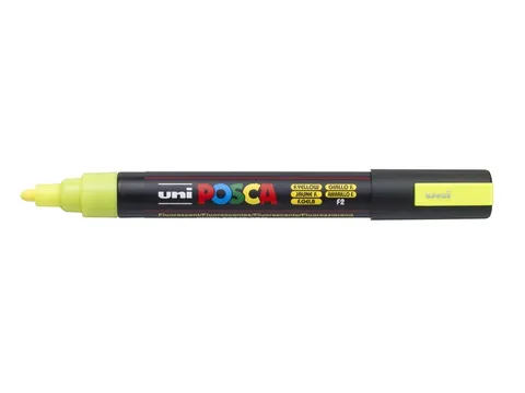 Verfstift Posca PC5M Medium Punt 1,8-2,5mm fluor geel