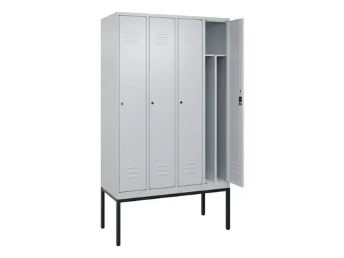 locker voor scheiding van kleding,HxBxD 2120x1200x500mm,4vak