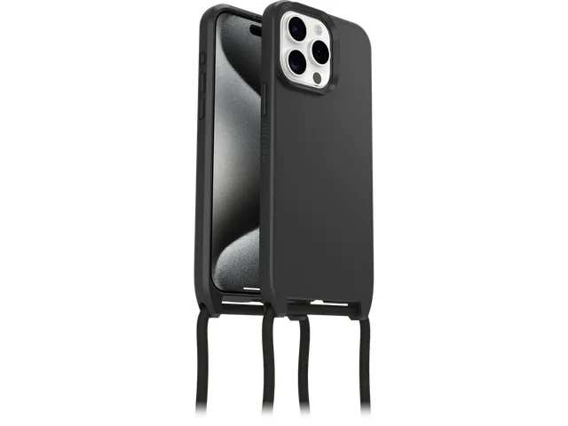 React Necklace Case MagSafe Apple iPhone 15 Pro Max zwart ProPack