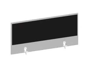 baliepaneel bureau aanbouw achter MP-lichtgrijs BN8033-zwart 1000mm - 1