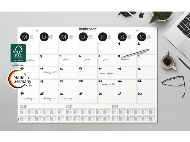 Designonderlegger Sigel muur- kalender/onderlegger 26/27/28 59,5x41cm