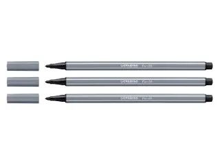 Viltstift STABILO Pen 68/96 medium donkergrijs - 1