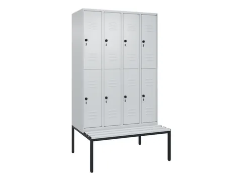 Dubbeldekse dekenkist,HxBxD 2120x1200x815mm,4x2vak.,vak B 300mm