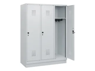 schoollocker,HxBxD 1630x1200x500mm,3vak,vak B 400mm,draaigrendel - 1