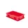 Euronorm-stapelbak 2.7l 75x300x200mm Wanden/bodem Gesloten Rood