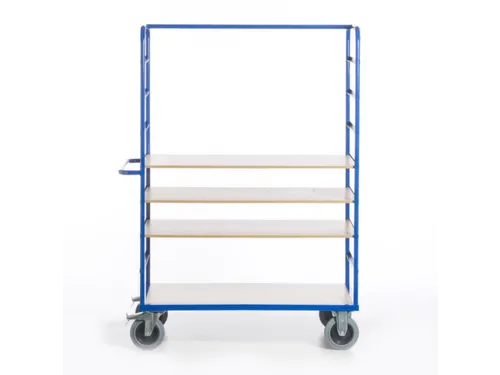 etagewagen,draagverm. 600kg,4etage(s),laadvl. LxB 1200x740mm,houtetage