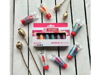 Acrylverf Talens Art Creation metallic assorti 6 tubes à 12ml - 5