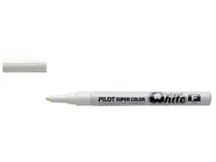 Viltstift Pilot Super Color Lakmarker Ronde Fijne punt Wit