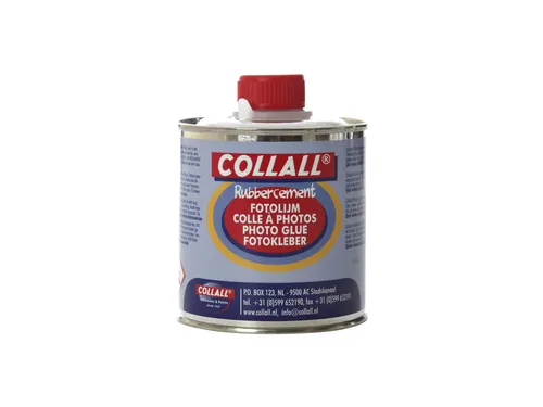 Rubbercement Collall 250ml + kwast Fotolijm
