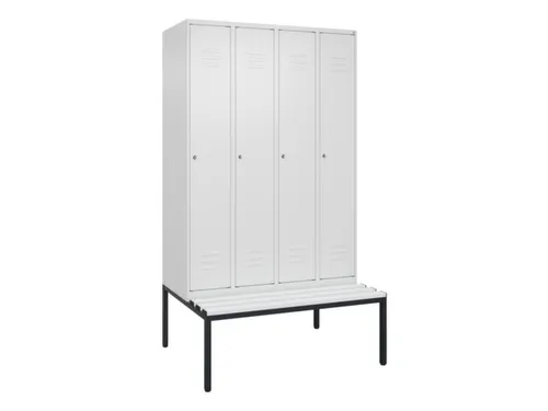 locker voor scheiding van kleding,HxBxD 2120x1200x815mm,4vak