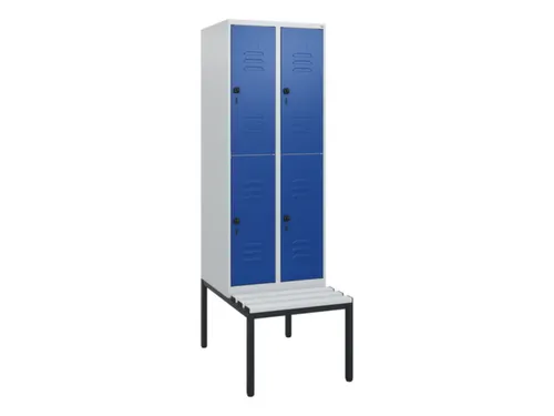 Dubbeldekse dekenkist,HxBxD 1950x600x815mm,2x2vak.,vak B 300mm