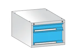 laden-onderbouw,v. werkbank,H 350mm,romp staal RAL7035,front RAL7016