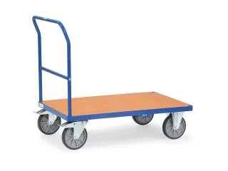 Duwbeugelwagens 2501 600kg 1000x600mm Houten Plaat Ral5007 - 1