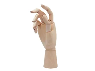 Ledenhand Conda rechts vrouw 25 cm naturel hout - 2