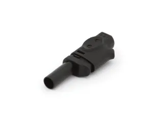 IEC1010 Banaanplug 4mm Insteekbaar - Zwart - 1