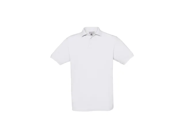 B&C Safran polo, wit, maat L, per stuk