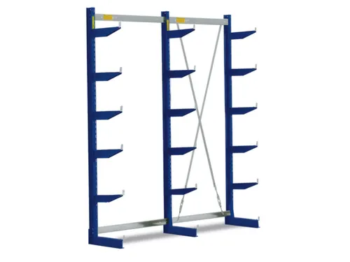 Draagarmstelling 2500x2576x990mm 6etages 810kg/etage Ral5010