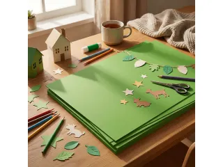 Fotokarton Kangaro 50x70cm 300gr grasgroen pak 25 vel - 7
