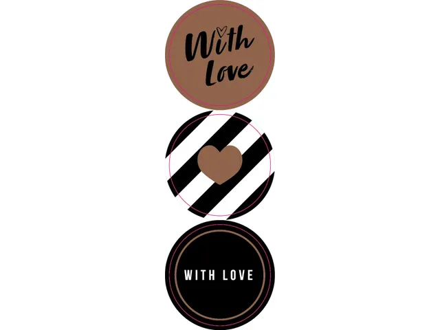 Sluitzegel op Rol Metallic 35mm With Love