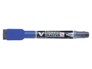Whiteboardmarker Pilot V-Board Master S met Wisser Extra Fijn Blauw - 1