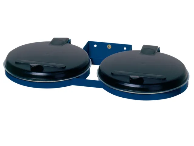 Dubbele Afvalverzamelaars Wandhouder 800x530mm 120 Liter Blauw