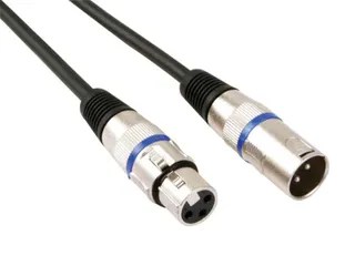 XLR-Kabel - XLR Mannelijk Naar XLR Vrouwelijk - 3m - Zwart - 1