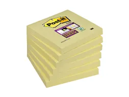 Memoblok 3M Post-it 654 Super Sticky 76x76mm geel