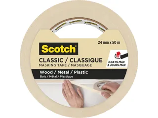 Afplaktape Scotch Classic 24mmx50m beige - 5