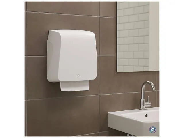 Handdoekdispenser doekjes gevouwen MAULcare Wit