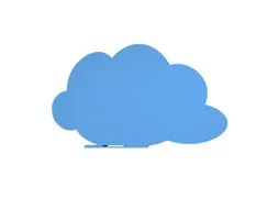 Whiteboard Rocada Skinshape Cloud 100x150cm blauw gelakt