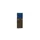 baliepaneel bureau aanbouw rechts 600mm NV bruin hickory BN6016-blauw
