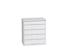 ladekast HxBxD 900x800x550mm 5laden romp RAL7035 front RAL7035