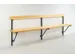 banc pliable,HxLxP 780x2000x380mm,barrettes en bois