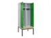 locker met bank,voor scheiding van kleding,HxBxD 2120x800x815mm,2vak