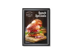 Kliklijst A4 Rechte hoeken 25mm Zwart RAL9005