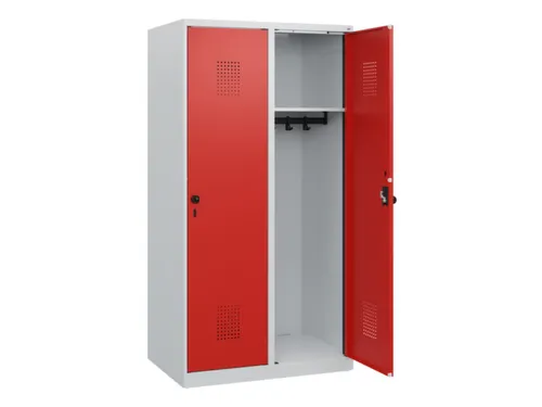 schoollocker,HxBxD 1530x800x500mm,2vak,vak B 400mm,draaigrendel