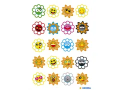 Sticker Etiket Herma 3668 Gekke Zonnen Puffy 20 stuks