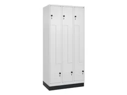 Z-garderobekast,HxBxD 1950x900x500mm,vak B 150/300mm,draaigrendel