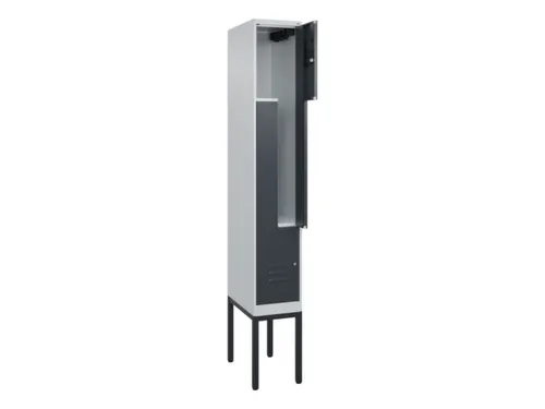 Z-garderobekast,HxBxD 2120x300x500mm,vak B 150/300mm,cil.-slot