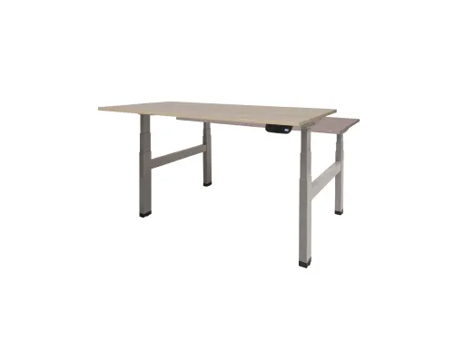 Dextro Plus Duo Zit-sta Bureau Elektrisch 140x80 Robson Eiken 25mm Alu