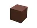 sièges cubes,HxlxP 450x450x450mm,acier-assise corten effet rouille